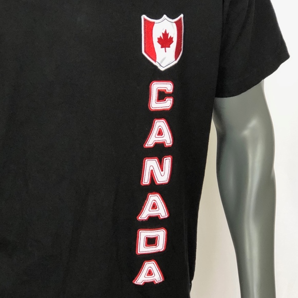 Its Fun To Be Canadian Black Crew Neck Shirt - Picture 2 of 7